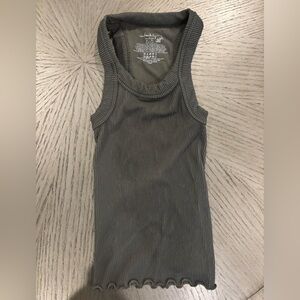 Intimately Free People Ribbed Tank Top - Green xs/s